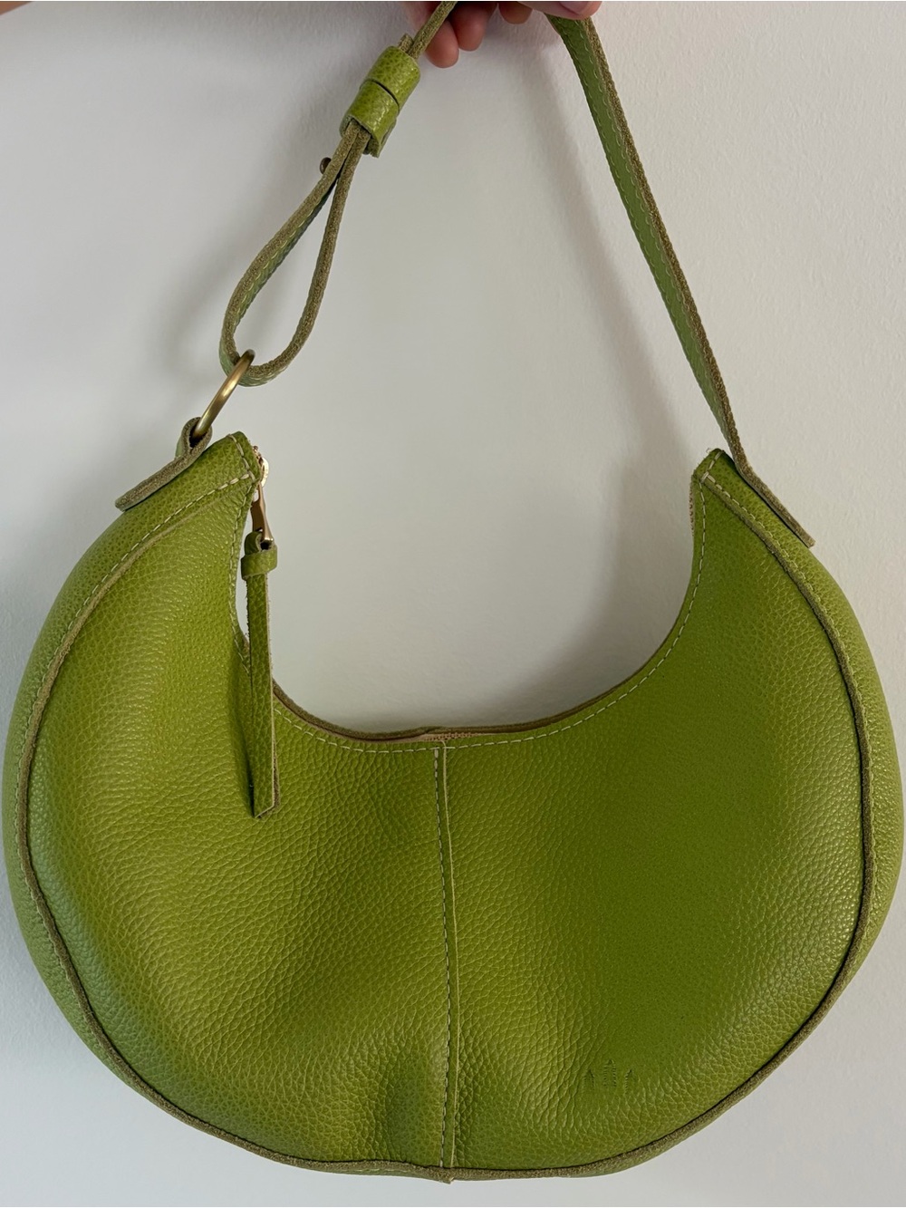 Portland Leather Goods Nora Shoulder Bag in Wasabi